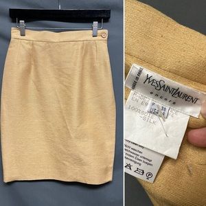 Yves Saint Laurent silk skirt  YSL skirt